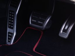 Clean and shiny foot pedals after an interior clean.